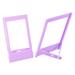 Uxcell 3inch Mini Photo Picture Frame 5pack Plastic Mini Photo Frame for Table Purple