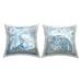 Stupell Industries Blue Collaged Clam Seashell Aquatic Beach Life Design by Lisa Morales Throw Pillow (set of 2)