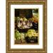 Johnson George 23x32 Gold Ornate Wood Framed with Double Matting Museum Art Print Titled - Venice Market I