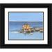 Miller Dianne 14x12 Black Ornate Wood Framed with Double Matting Museum Art Print Titled - Beach Scene II