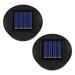 2PCS Solar Light Replacement Top Unit 8cm Replacement Solar Panels for Outside Garden Lantern Solar Lamp