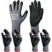 EvridWear Safety Work Gloves Micro-Foam Nitrile Coated Excellent Grip Glove for Men & Women General Purpose 3 Pairs