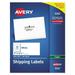 Copier Mailing Labels Copiers 2 X 4.25 White 10/sheet 100 Sheets/box | Bundle of 5 Boxes
