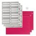 Colored Hanging File Folders with ProTab Kit Letter Size 1/3-Cut Red | Bundle of 2 Kits