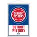 NBA Detroit Pistons - Logo 21 Wall Poster with Magnetic Frame 22.375 x 34