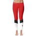 Women's Red/White Texas Tech Red Raiders Ankle Color Block Yoga Leggings