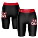Women's Black/Red Louisiana Ragin' Cajuns Logo Bike Shorts