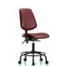 Latitude Run® Vinyl Chair - Desk Height w/ Round Tube Base, Medium Back, Seat Tilt, & Casters In Borscht Supernova Vinyl Upholste in Red | Wayfair