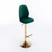 Everly Quinn Velvet Side Chair Wood/Upholstered/Velvet in Green | 44.49 H x 17.72 W x 18.5 D in | Wayfair 3D19C07588094FA98C0ED5C95068D814