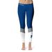 Women's Blue/White Blinn College Buccaneers Ankle Color Block Yoga Leggings