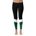 Women's Black/Green Sacramento State Hornets Ankle Color Block Yoga Leggings