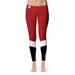 Women's Black/Red Chapman Panthers Ankle Color Block Yoga Leggings