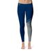 Women's Navy/Gray Old Dominion Monarchs Plus Size Letter Color Block Yoga Leggings