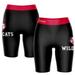 Women's Black/Red Davidson Wildcats Logo Bike Shorts