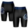 Women's Black/Navy Old Dominion Monarchs Plus Size Logo Bike Shorts