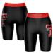 Women's Black/Red Texas Tech Red Raiders Plus Size Logo Bike Shorts
