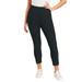 Plus Size Women's Essential Cropped Legging by June+Vie in Heather Charcoal (Size 10/12)