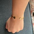 Kate Spade Jewelry | Kate Spade New York Spot The Spade Gold Tone Bangle Bracelet | Color: Black/Gold | Size: Os