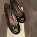 Coach Shoes | Coach ‘Shannon’ Black Patent Leather Ballet Flats Size 10 | Color: Black | Size: 10