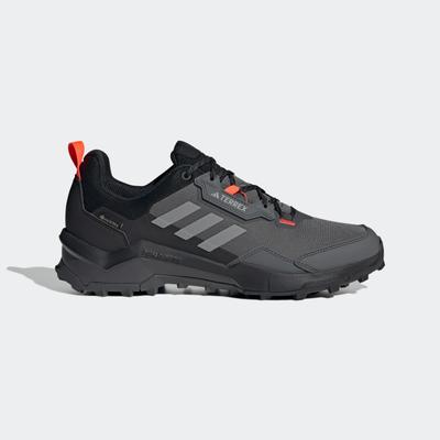 Wanderschuh ADIDAS TERREX "TERREX AX4 GORE-TEX", Gr. 41, grau (grau six, grau four, solar rot), Textil, Synthetik, sport