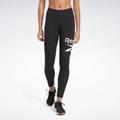 Leggings REEBOK "RI BL Cotton Legging" Gr. L (42/44), N-Gr, schwarz (black) Damen Hosen Sport Leggings