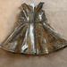 Disney Dresses | Halloween Jasmine Disney Dress Sz 4 Gold Flared Zipper Front White/Gold Lining. | Color: Gold | Size: 4tg