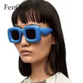 Lunettes de soleil carrées rondes unisexes pour femmes lunettes de soleil uniques Candy Document