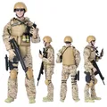 Ensemble de figurines d'action de soldats des forces spéciales homme de l'armée militaire BJD 1/6