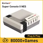 Console de jeux vidéo rétro avec émulateur classique Super Console X Nes avec 90000 jeux pour