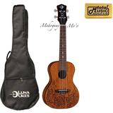 Luna Mahogany Mo o Concert Ukulele w TMS Polishing Cloth UKE MO MAH PC