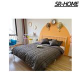 SR-HOME Bedding Duvet Cover Sets 5 Piece Microfiber in Gray | Wayfair SR-HOME40231a5