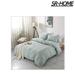 SR-HOME Bedding Duvet Cover 3 Piece Set 100% Washed Microfiber in Green | King Duvet Cover + 2 King Pillowcases | Wayfair SR-HOMEfafd112