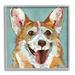 Stupell Industries Vintage Ephemera Corgi Portrait Collage Framed Giclee Texturized Wall Art By Traci Anderson_aq-420 in Blue/Brown/Gray | Wayfair