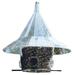 Arlmont & Co. Arundale 150 Mandarin Wild Bird Feeder, 5.5 Quart Plastic in Black/Gray | 18 H x 14 W x 18 D in | Wayfair