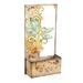 August Grove® Alcena Laser-Cut Dragonfly Metal Indoor/Outdoor Wall Planter Metal | 23.5 H x 11.75 W x 4.75 D in | Wayfair