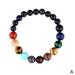 Men Women Handmade Natural Gemstone Round Beads Stretch Bracelet P7K3 8mm C4F6