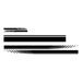 5PCS Car Stickers Decal Graphic Sticker Universal Body Side Self Adhesive Long Stripe Water Stripe Exterior Decoration Decal - Black