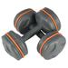 Sehao Outdoorsy gifts for women A Pair Dumbbell Barbell Neoprene Coated Weights 5KG Blue Dumbbells Plastic Grey