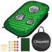 Golf Chipping Game with 16 Foam Golf Balls Mini Golf Course Set Gift Outdoor Indoor Backyard Golf Cornhole Game for Kids Adults