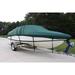 NEW VORTEX 5 YEAR CANVAS HEAVY DUTY GREEN VHULL FISH SKI RUNABOUT COVER FOR 17 to 18 to 19 FT BOAT IDEAL FOR 96 BEAM (FAST SHIPPING - 1 TO 4 BUSINESS DAY DELIVERY)