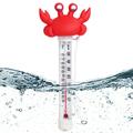 Blossom Long Lasting Floating Pool Thermometer - Water Temperature from -10 to 50C - Shatterproof Pool Thermometer Quick Temperature Reader Floater with Solid Tether for Outdoor Pool - Crab
