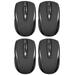 US 2-4 Pack 2.4GHz Wireless Optical Mouse with USB Nano Receiver for Laptop PC