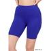 TheLovely Women & Plus Workout Yoga Running Compression Exercise Biker Shorts with Side Pockets