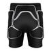 3D Padded Shorts ion Hip Pants Snowboard Riding Breathable Sliders Unisex Undershorts for Skate Ski Women Men Black L 75 to 81cm