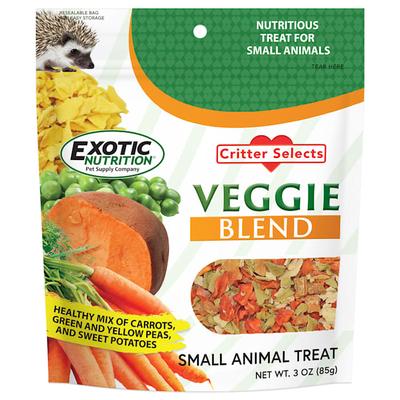 Exotic Nutrition Critter Selects Veggie Blend Small Pet Treat, 3 oz.