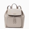 Kate Spade Bags | Kate Spade Darcy Refined Grain Leather Flap Backpack, Warm Taupe Nwt | Color: Gray | Size: Os