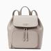 Kate Spade Bags | Kate Spade Darcy Refined Grain Leather Flap Backpack, Warm Taupe Nwt | Color: Gray | Size: Os
