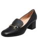 Gucci Shoes | Gucci Block Heel Horsebit Leather Loafers | Color: Black | Size: 36.5eu