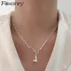 FOXANRY Double couche chaîne pull collier pour femmes nouvelle mode Simple amour coeur pendentif