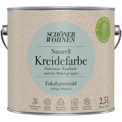 Schoner Wohnen - Schöner Wohnen Naturell Kreidefarbe 2,5 Ltr. Eucalyptuswald kräftiges Blaugrün Image